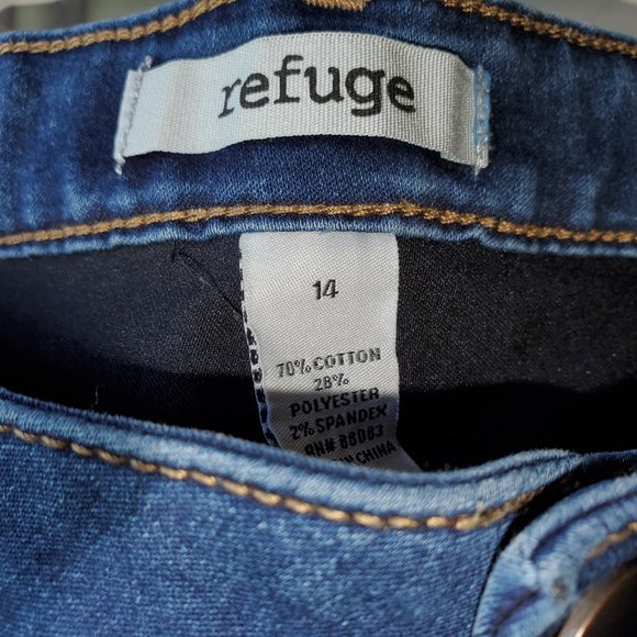 Women's Refuge dark jeans w/ankle zipper - plus size 14 - Picture 2 of 10